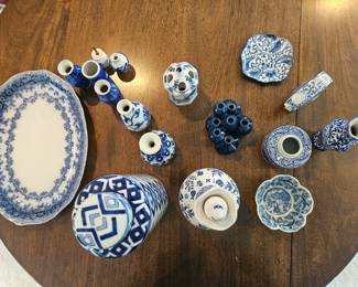 Assorted Blue Porcelain