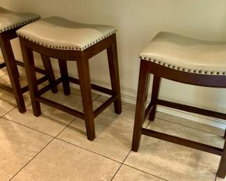 3 Counter Height Bar Stools in Kitchen