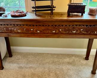Unique Hand Carved Table 