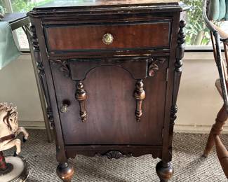 FURNITURE ANTIQUE SIDE CABINET