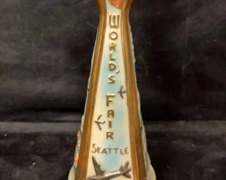 1962 Jim Beam Seattle Worlds Fair Collector Bottle