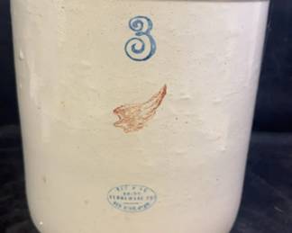 Red Wing No 3 Stoneware Crock