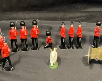 Vintage British Metal Toy Soldiers