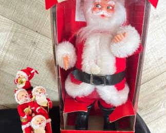 Vintage Singing Santa Made In Japan