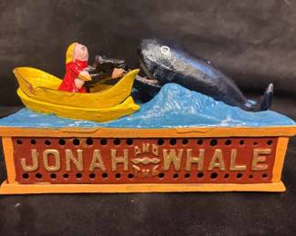 Jonah The Whale Metal Mechanical Bank