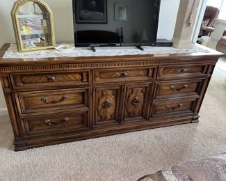 Dresser in good condition. 74” x 31” in height. Asking 300.00.