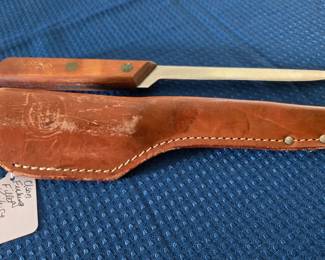 Olson (Howard City) Fish Fillet Knife with Scabard / Sheath