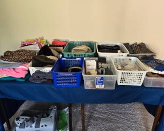 Assortment of Men's Accessories including belts, ties, gloves, baseball camps and much more.