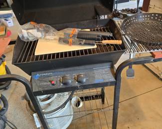 American Select 500 Series Propane Grille with Tank & Grilling Accessories