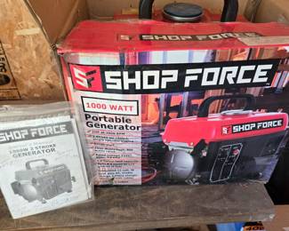 Shop Force 1000 Watt Portable Generator NEW IN BOX