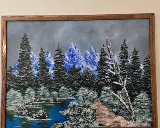 Amateur Landscape Painting (unsigned)