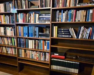 Large 4 Piece Bookshelf Unit with Wood Shelves; Bibles and Religious Resources; Miscellaneous Books, Books, Books!