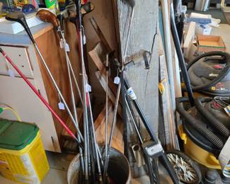 Golf Clubs; Club Caddie Cart; 2 Shop Vacs and so much more!