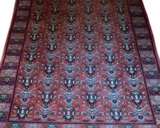 Tunisian Hand-Knotted Red Oriental Rug - 5’8” x 7’9”


