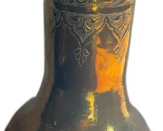 Vintage Brass Arabic Middle Eastern Primitive Metalware Pot

