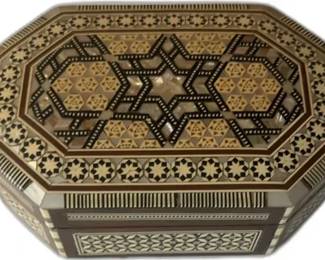 Egyptian Mother of Pearl Inlaid Box


