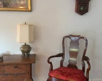 Vintage Ceramic Table Lamp with Shade


