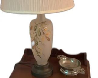 Vintage Floral Table Lamp with Shade


