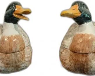 Vintage Ceramic Duck Figurine Set


