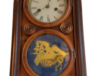 Antique 1870s Ingraham Venetian #2 Cottage Mantle / Parlor Clock - 15 1/2 Tall


