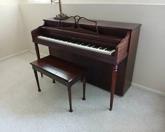 Beautiful Piano in EXCELLENT CONDITION! This piano has WHEELS and can be moved easily!!! ONLY 250.00!!!