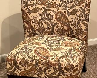 Upholstered slipper chair