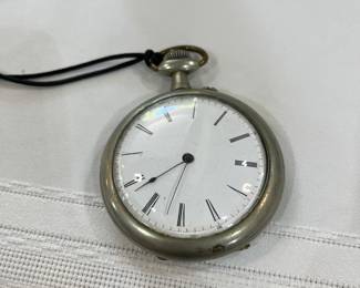 Antique silver pocket watch