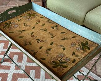 Genuine tray table hand painted