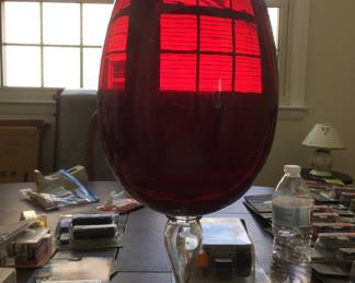 Ruby red XL GOBLET / Vase