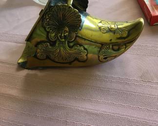 Solid Brass Vintage Horse Boot