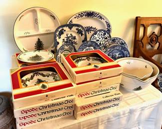 Spode Christmas Plates, Batter Bowls
