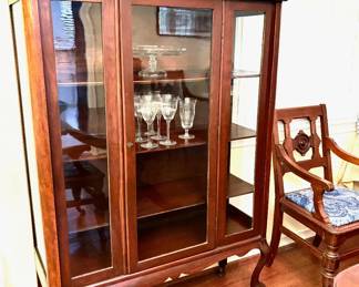 Beautiful Antique Breakfront China/Display Cabinet