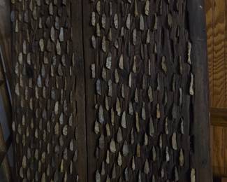 Detail of rocks on the sled