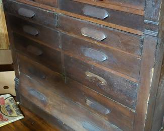 Early 14 drawer cabinet. File?