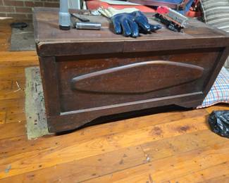 Early cedar blanket chest.