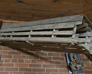 Large wooden fish trap.