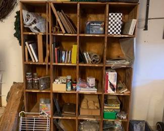 Awesome wooden cubby