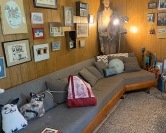 10' Craft Associates MCM couch designed by A. Pearsall