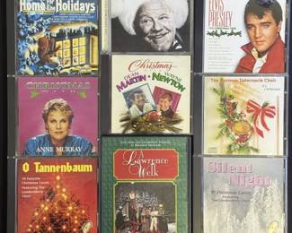 Assorted Christmas CDs & DVD Burl Ives Elvis