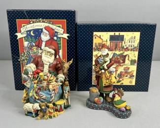 Lang & Wise Santa Figures Lot