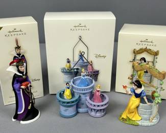 Hallmark Princess Snow White Ornaments 3pc