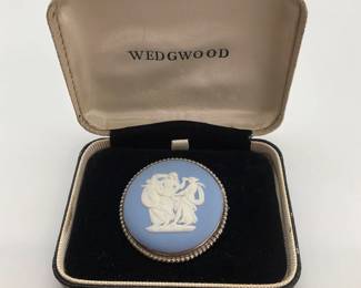 Wedgwood Jasperware 1 3/4" brooch depicting the Three Graces
