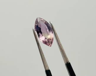 Ametrine marquise cut gemstone. 10mm x 5mm. 0.90 ctw.