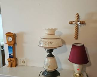 Table Lamps, Mini Gand-father Style Table Clock