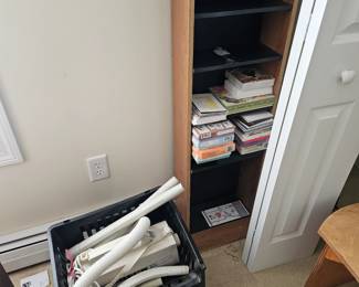 BookShelf, Books, Rolling Cart