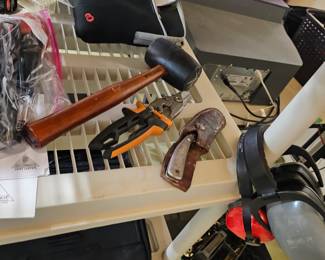 Rubber Mallet, Tin Snips, Ear Protection 