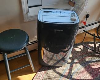 Portable Air Conditioner, Wood Stool