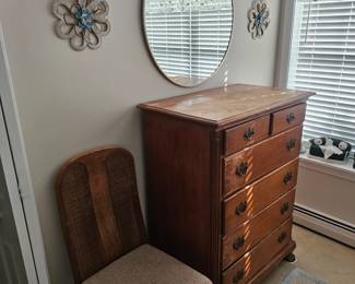 Wall Mirror, Dresser, Wall Art, Chair