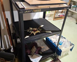 Monitor, Metal Rolling Cart