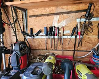 Ryobi Cordless Drills, Charger, Jump Pack/Battery